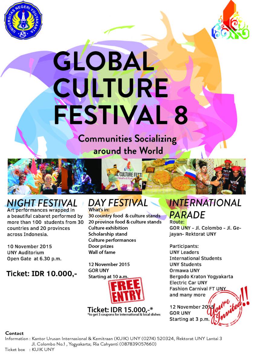 Global Culture Festival Universitas Negeri Yogyakarta 2015